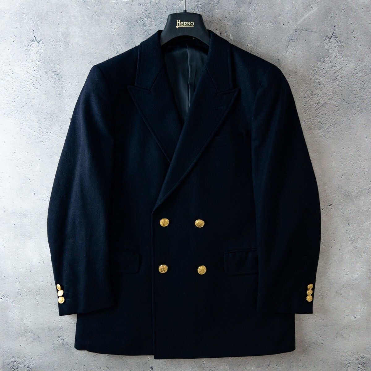 【中古】ジェイプレス J.PRESS クロップド丈 ジャケット 長袖 金ボタン ウール 紺 ネイビー 9 M相当 レディース 極美品 J.PRESS ジェイプレス 刻印 金ボタン ブレザー 紺ブレ ダブル