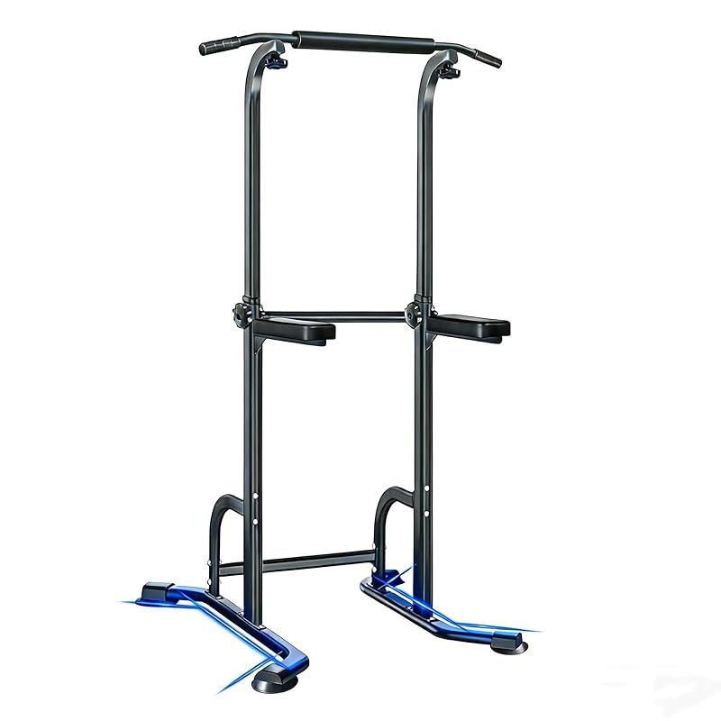 MOJEER 懸垂マシン ぶらさがり 健康器 耐荷重150 kg 高さ7段 アームレスト懸垂台 チンニング 健康器具 多機能 筋力 筋肉トレーニング器具 家庭用 日本語説明書付き YT 017-XB 黒