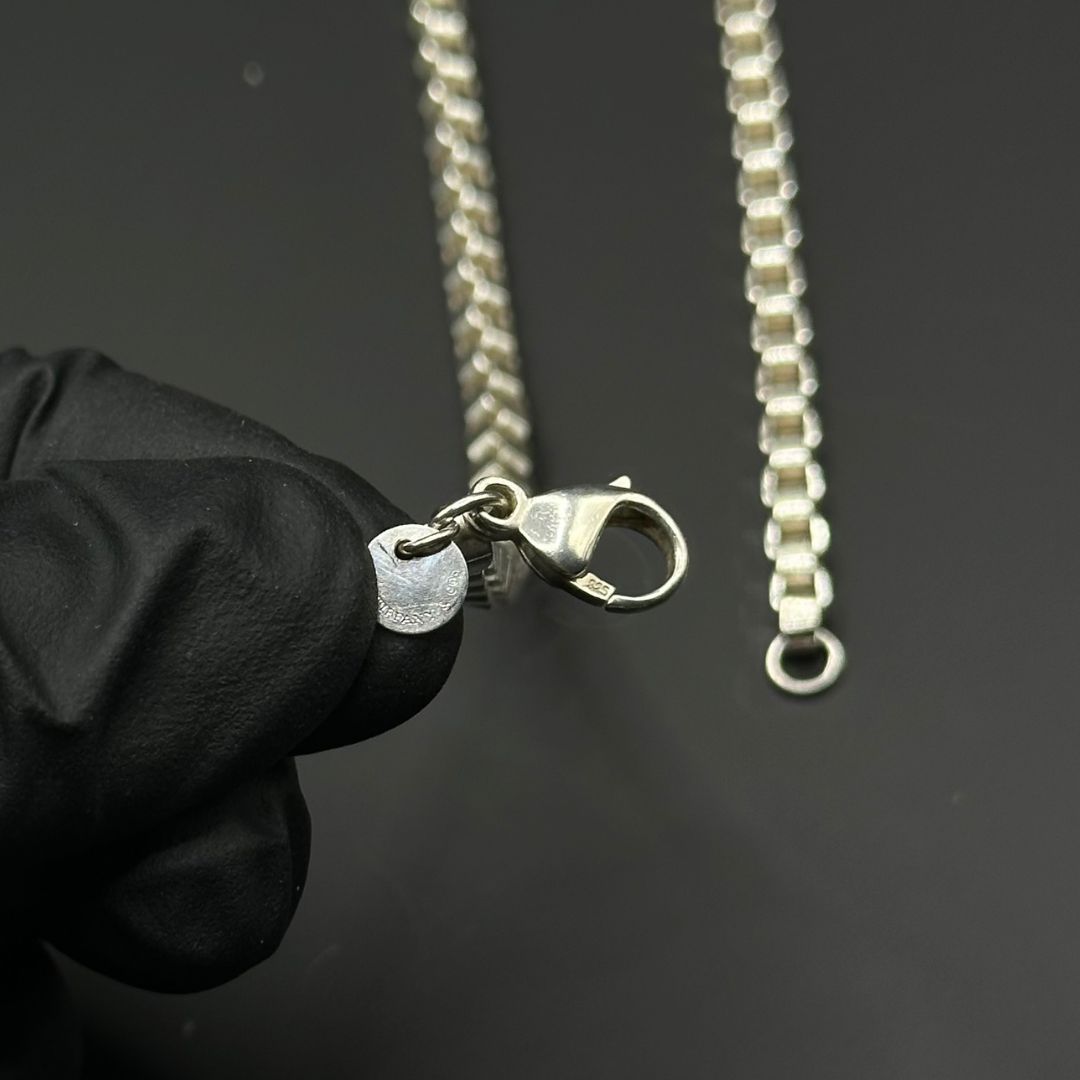 美品】Tiffany & Co ベネチアン チェーン ネックレス シルバー925