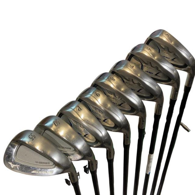 ミズノ EURUS 4 AD 8 S アイアンセット IR EXSAR フレックスS メンズ 男性用 右利き 右用 Dランク ゴルフクラブ