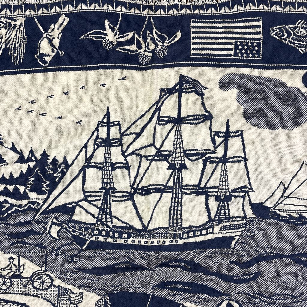 vintageラグ ブランケット マルチカバー タペストリー 名所 USA製 MADE