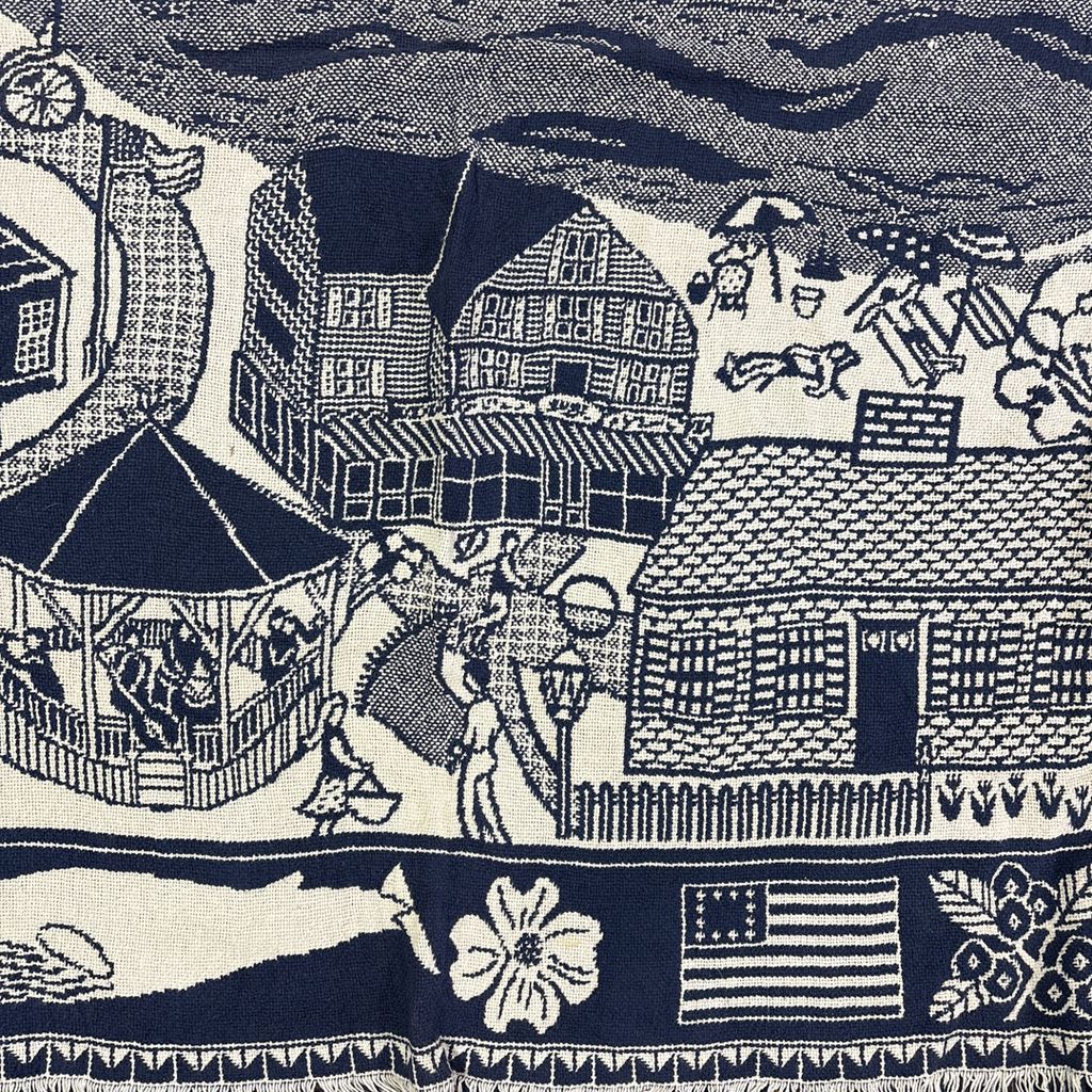 vintageラグ ブランケット マルチカバー タペストリー 名所 USA製 MADE