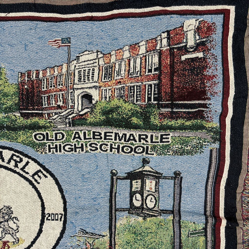 vintageラグ ブランケット マルチカバー タペストリー 名所 USA製 MADE