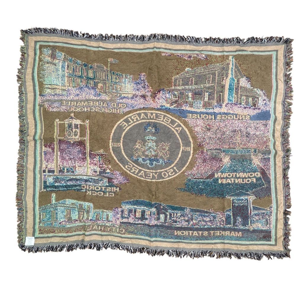 vintageラグ ブランケット マルチカバー タペストリー 名所 USA製 MADE