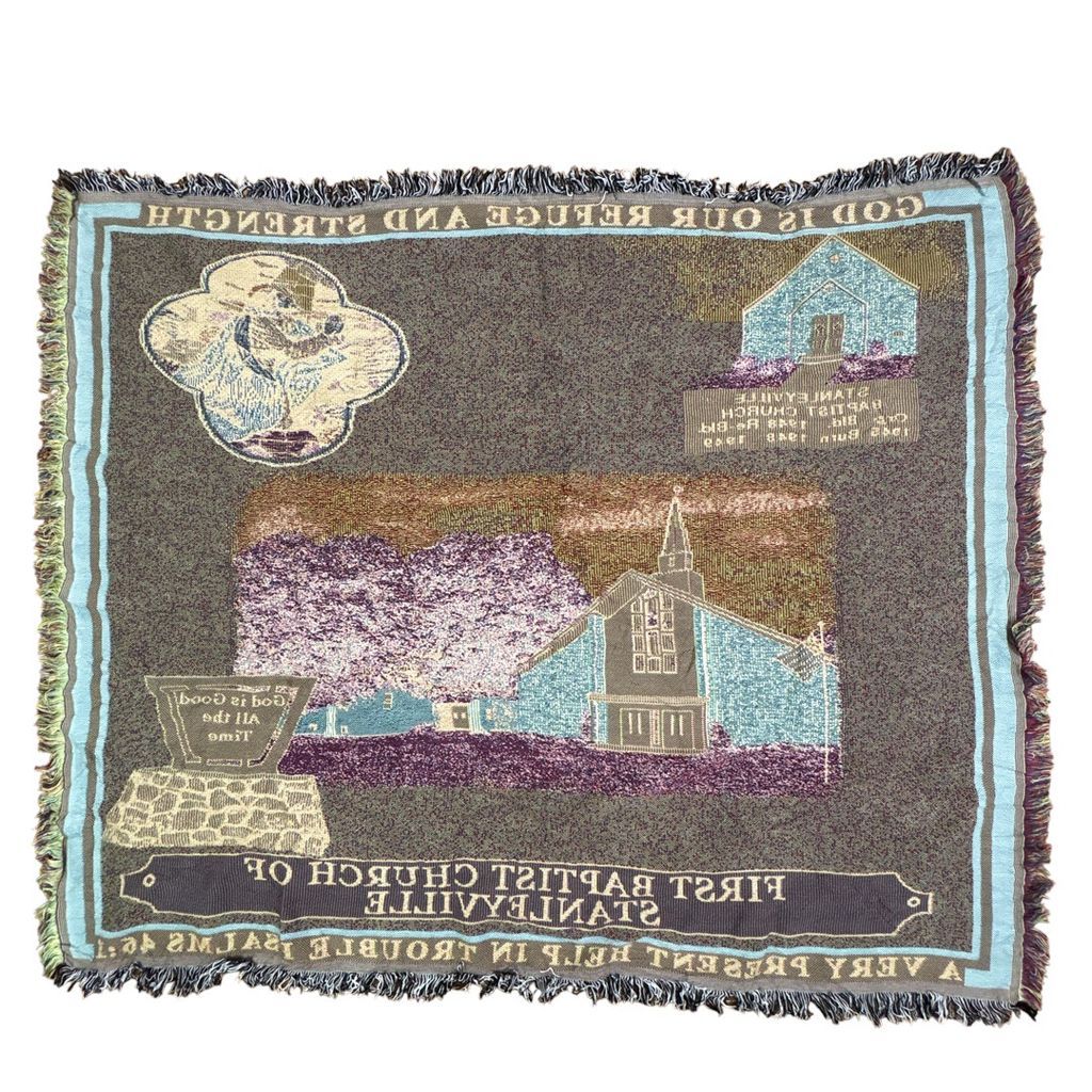 vintageラグ ブランケット マルチカバー タペストリー 名所