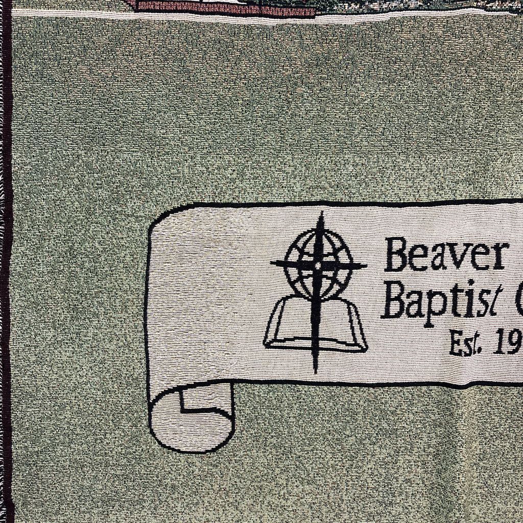 vintageラグ ブランケット マルチカバー タペストリー 名所 ビーバー