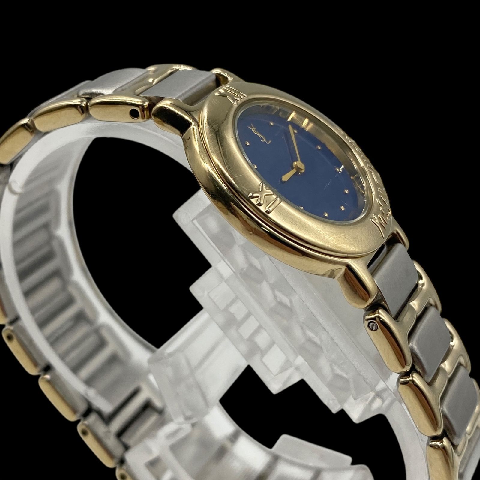 【稼働/新品電池】ラドー　オパールベルト　ジュエリーウォッチ　クォーツ　コンビ 新品電池 稼働品 Yves Saint Laurent イヴサンローラン コンビ 腕時計