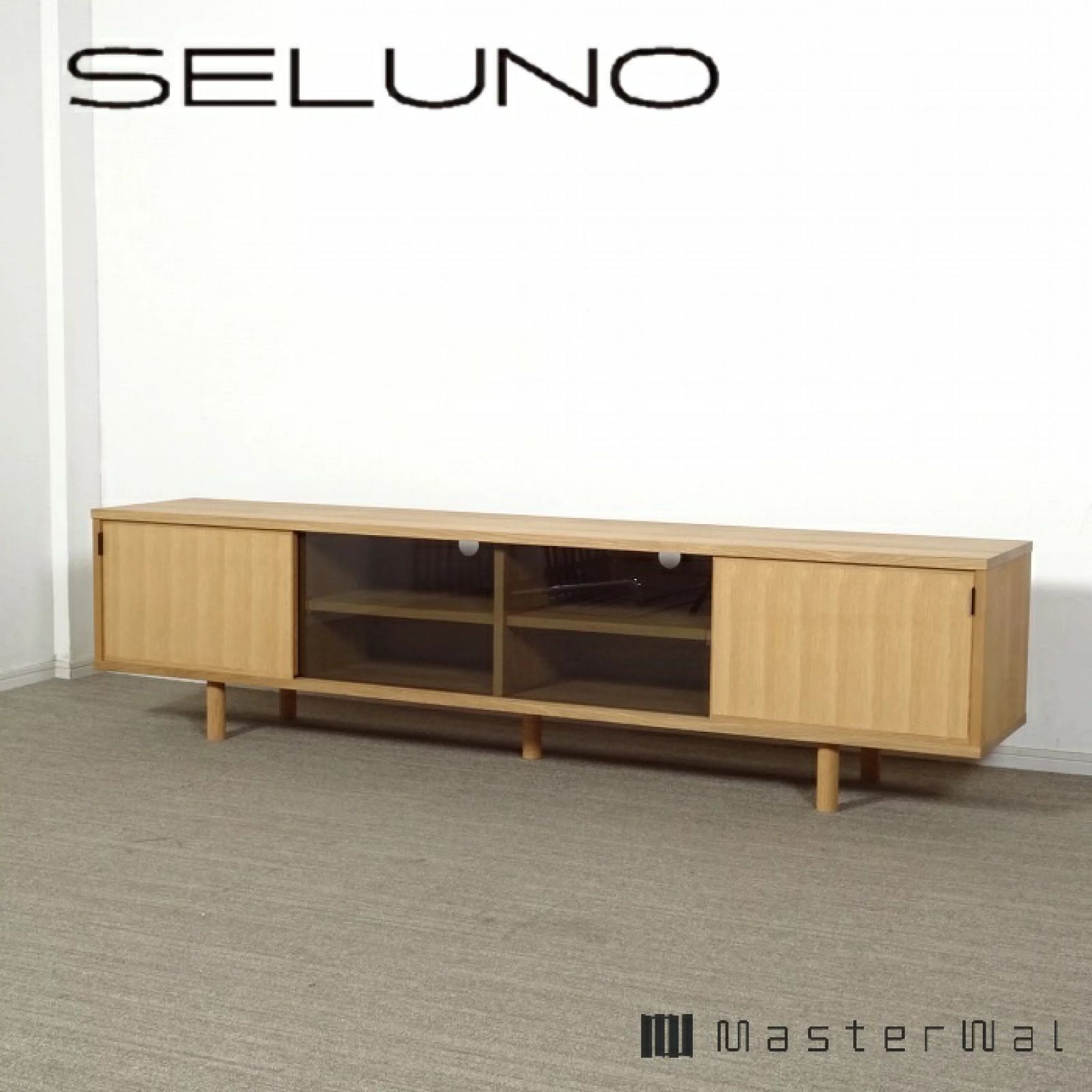 ◾︎SELUNO◾︎ 展示 マスターウォール LAZY DANISH | レイジーデニッシュ リビングボード W 2000 オーク材 28万 v 986