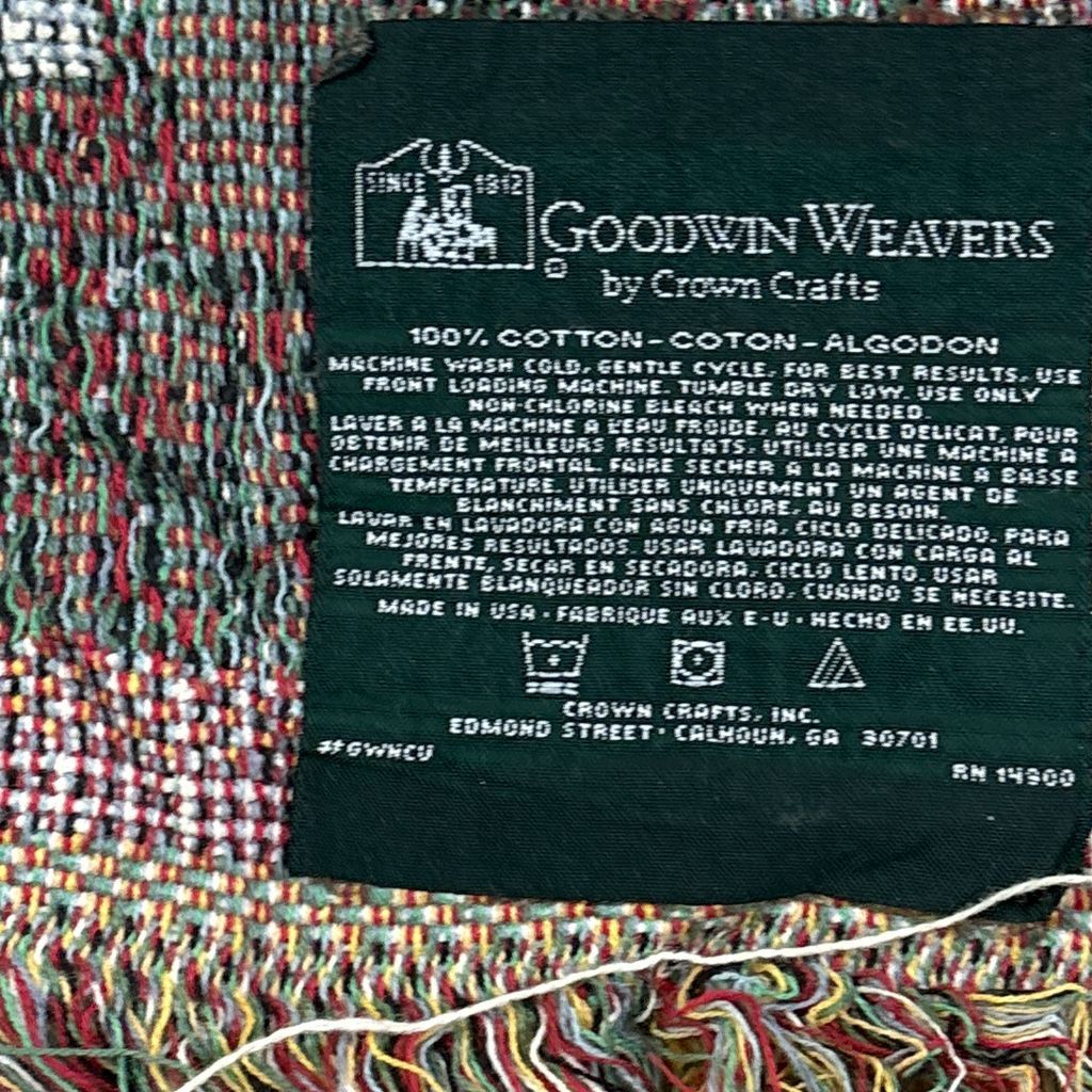 vintageラグ ブランケット マルチカバー タペストリー USA製 MADE IN