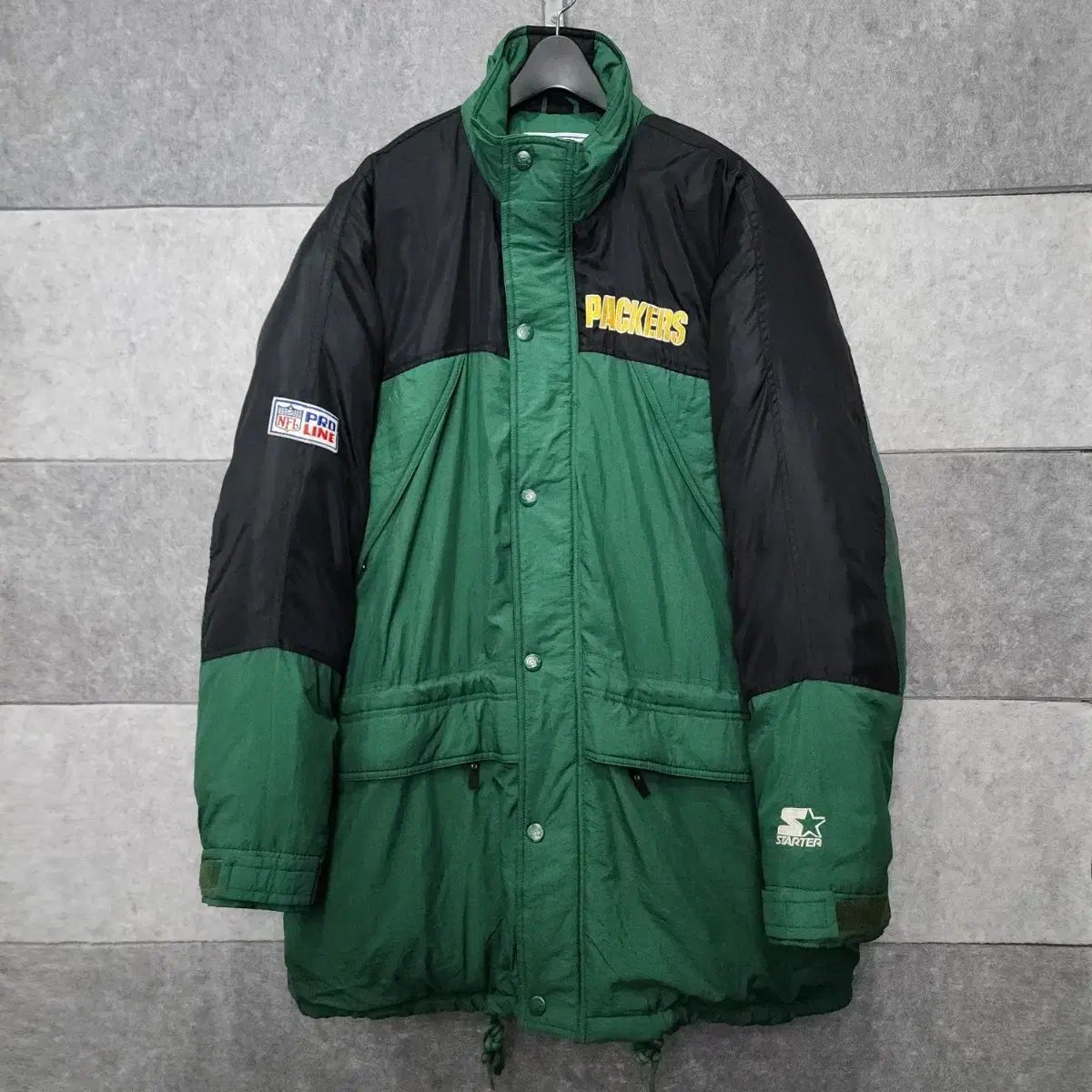 スターター プロ LINE グリーン ベイ パッカーズ メンズ ダックダウン ジャケット サイズ XL