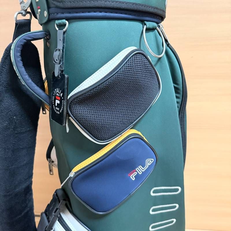 FILA GOLF フィラ ゴルフ クラブ キャディバッグ 3口 分割 グリーン