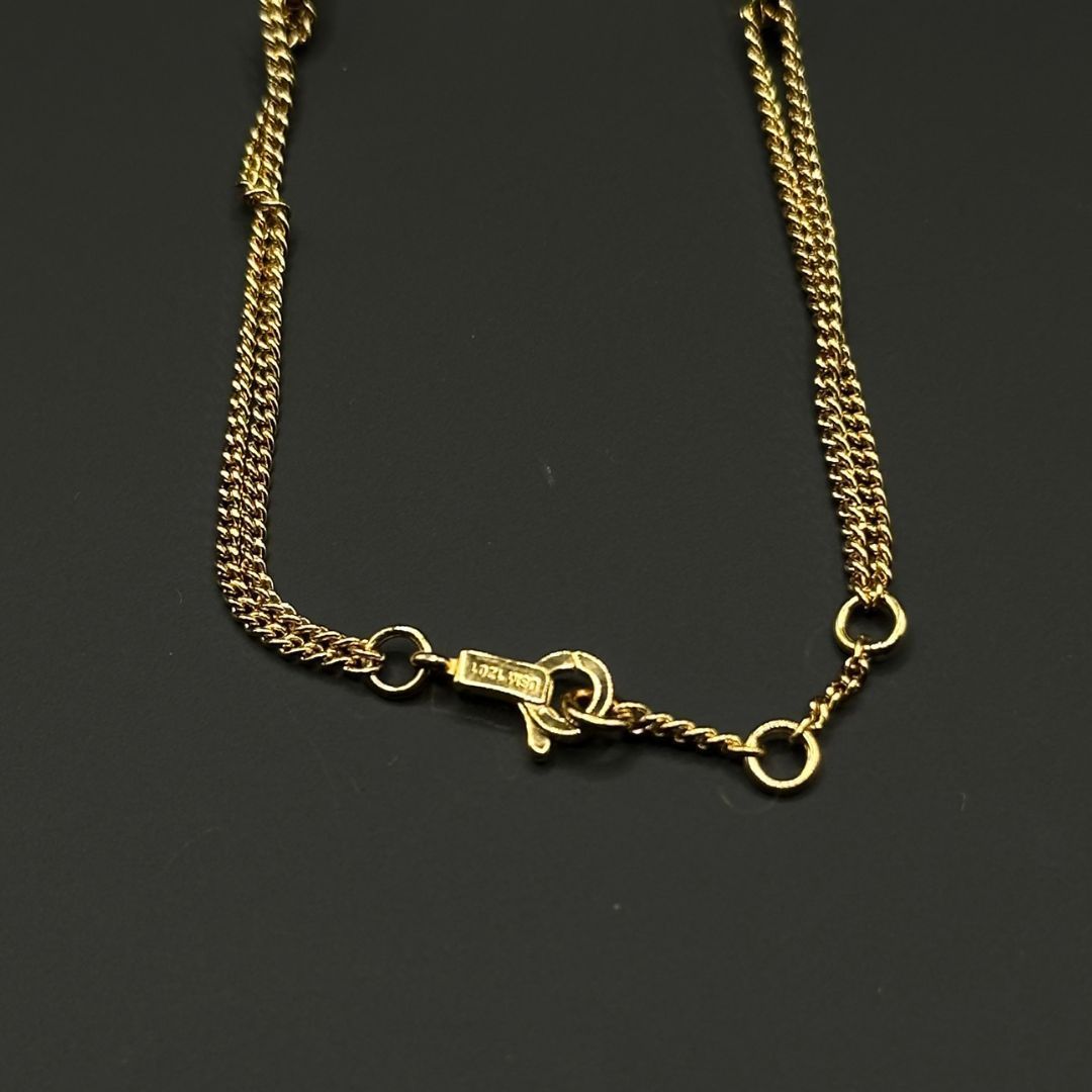 美品】Celine マイヨン トリオンフ ダブルチェーン ブレスレット