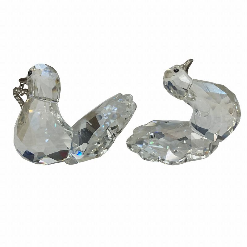 スワロフスキー SWAROVSKI 極美品 Love Turtledoves キジバト 鳥