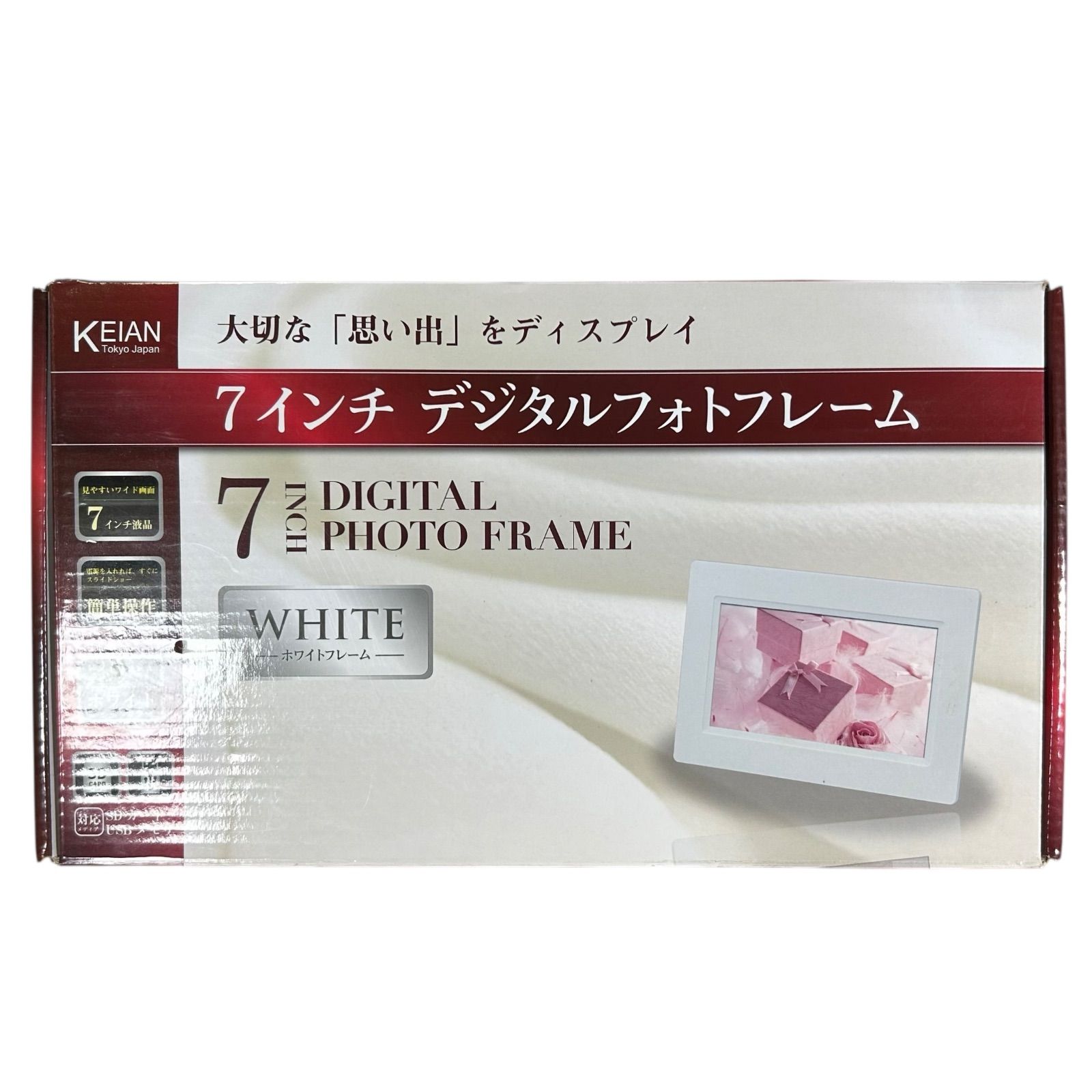 動作確認済】KEIAN デジタルフォトフレーム 7インチワイド液晶