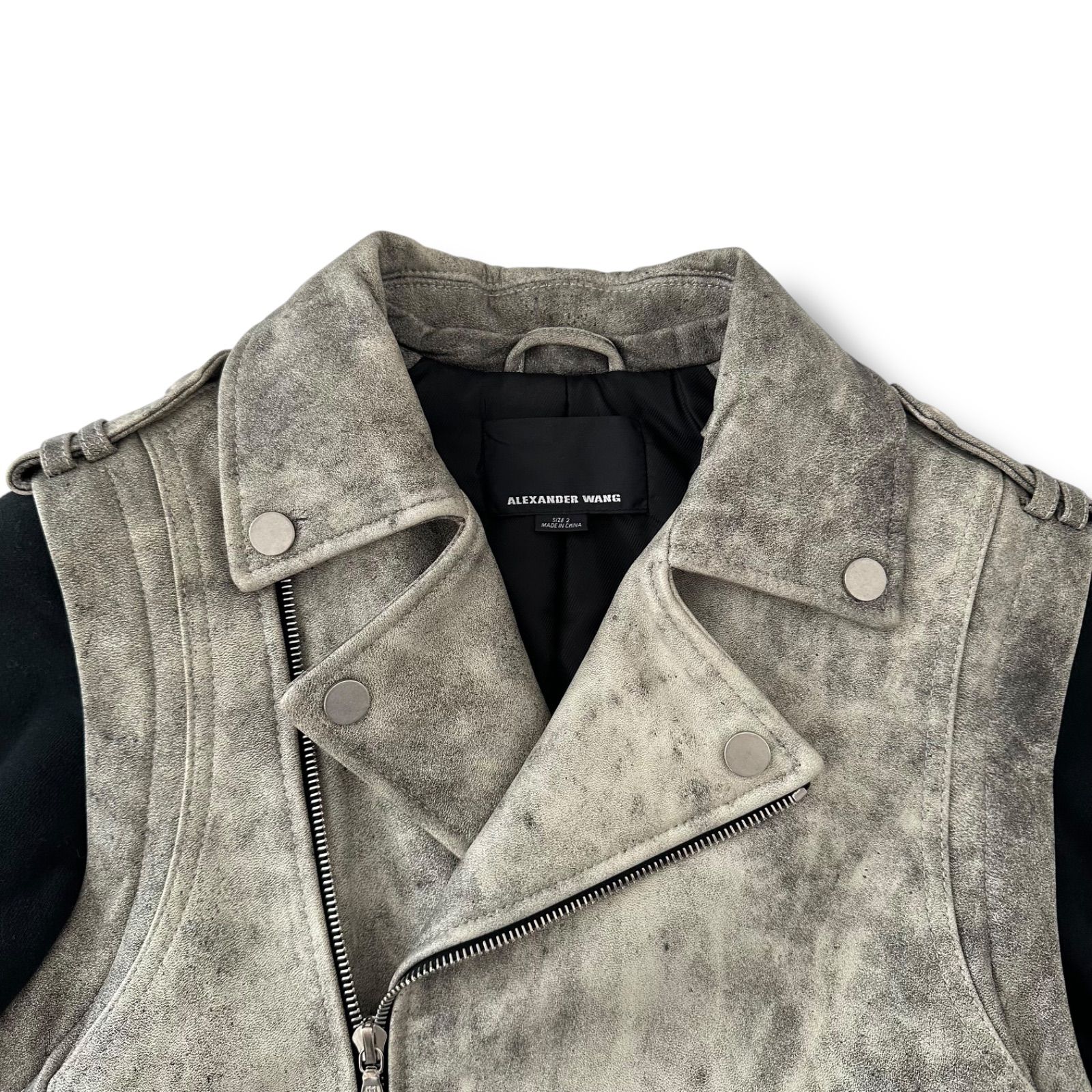 Alexander Wang アレクサンダーワン 2WAY ラムレザー ライダース 