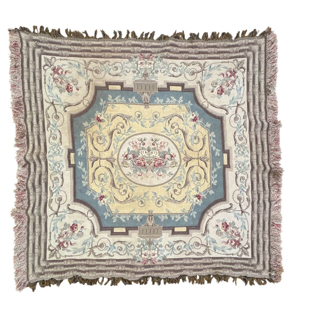 vintageラグ ブランケット マルチカバー タペストリー USA製 MADE IN