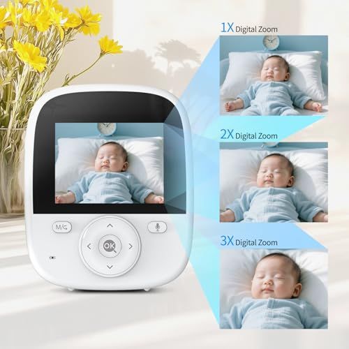  Vizolinkベビーモニター 見守りカメラ 双方向音声通信 2.8インチ画面 夜視機能 AIノイズキャンセリング 温度監視 タイマー給餌リマインダー APPやWifi不要 c 97 cc 14 その他 キッチン 食器