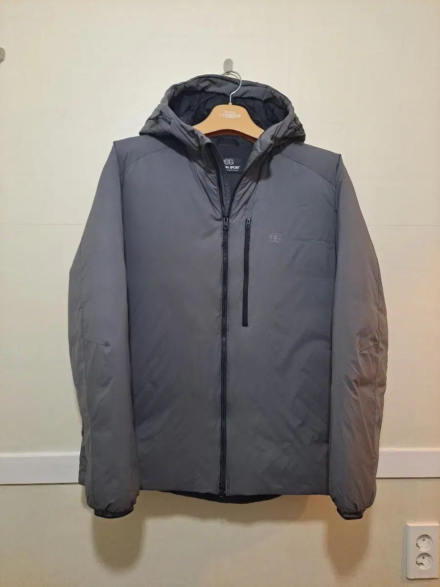 コーロンスポーツフー グースダウン ダウン グレー