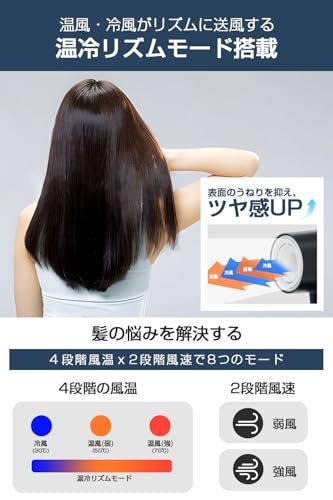 温冷風自動切替 ヘアドライヤー