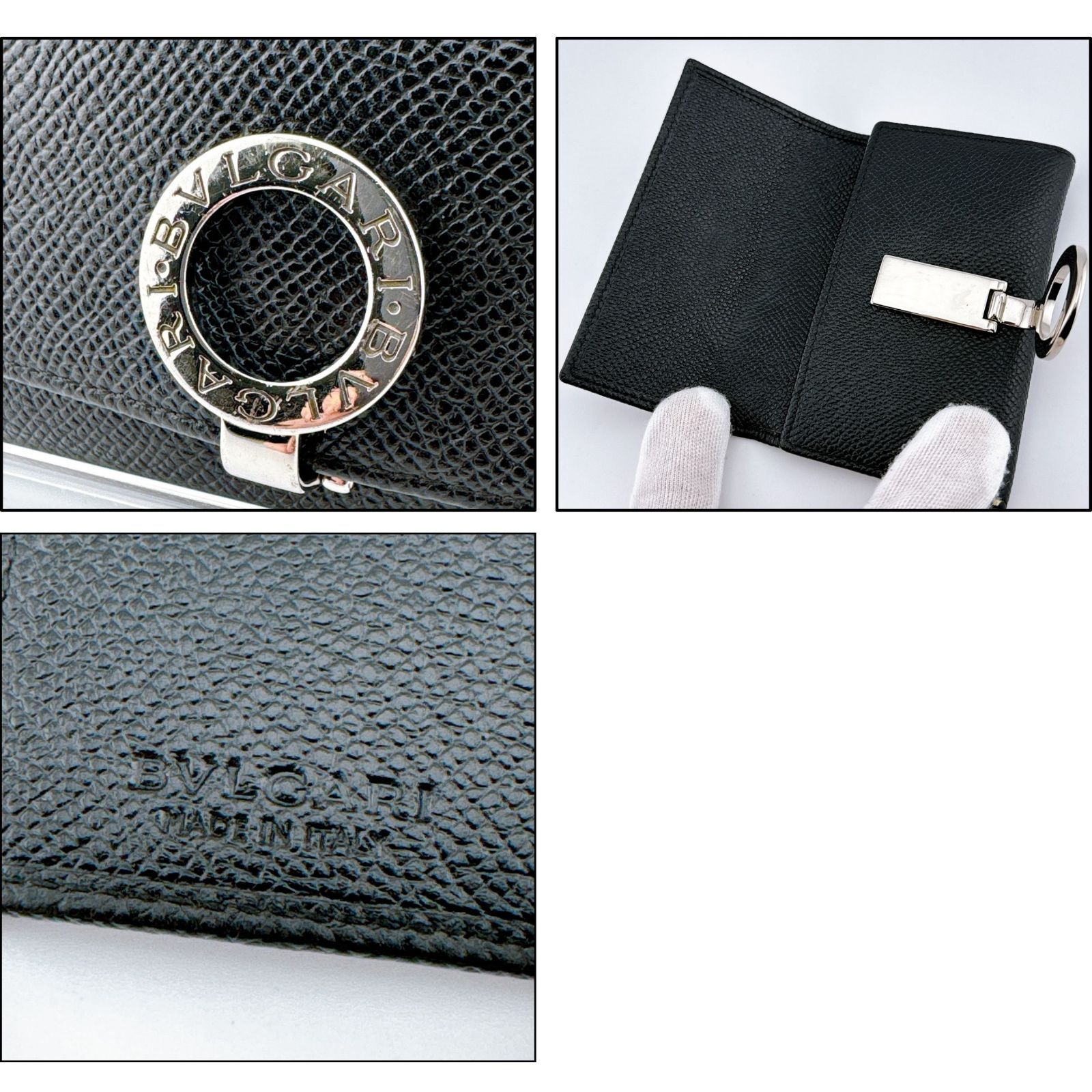 ブルガリ BVLGARI サークル ロゴ 6連 キーケース 黒 レザー - メルカリ