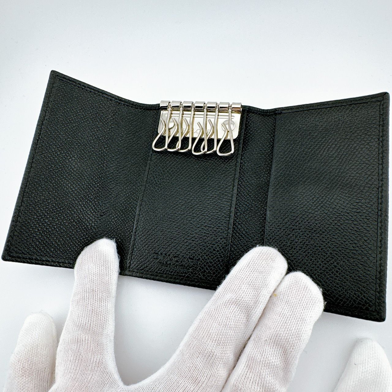 ブルガリ BVLGARI サークル ロゴ 6連 キーケース 黒 レザー - メルカリ