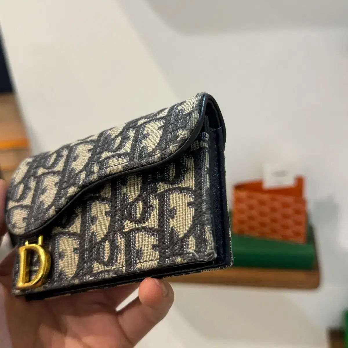  22年式 Dior オブリーク サドル カードウォレット 長財布 小物