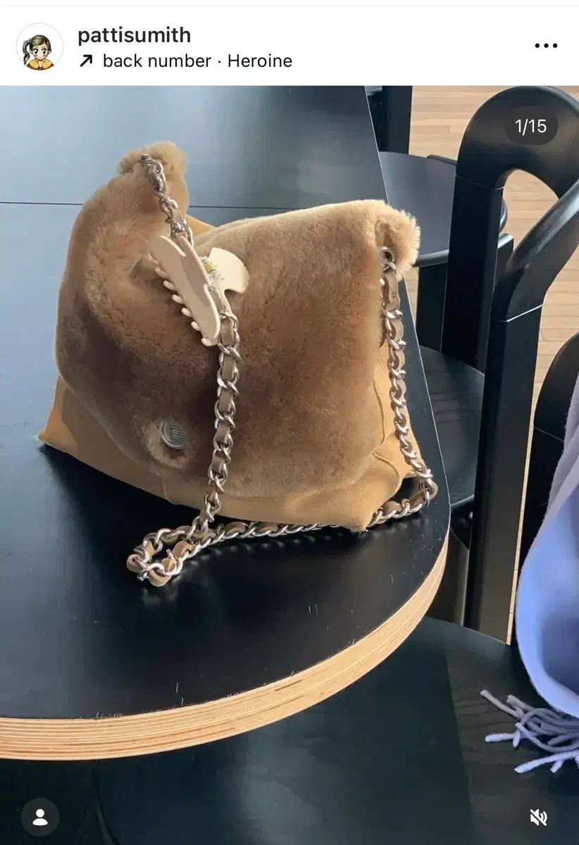 MINITMUTE ペブル チェーンバッグ ベージュ