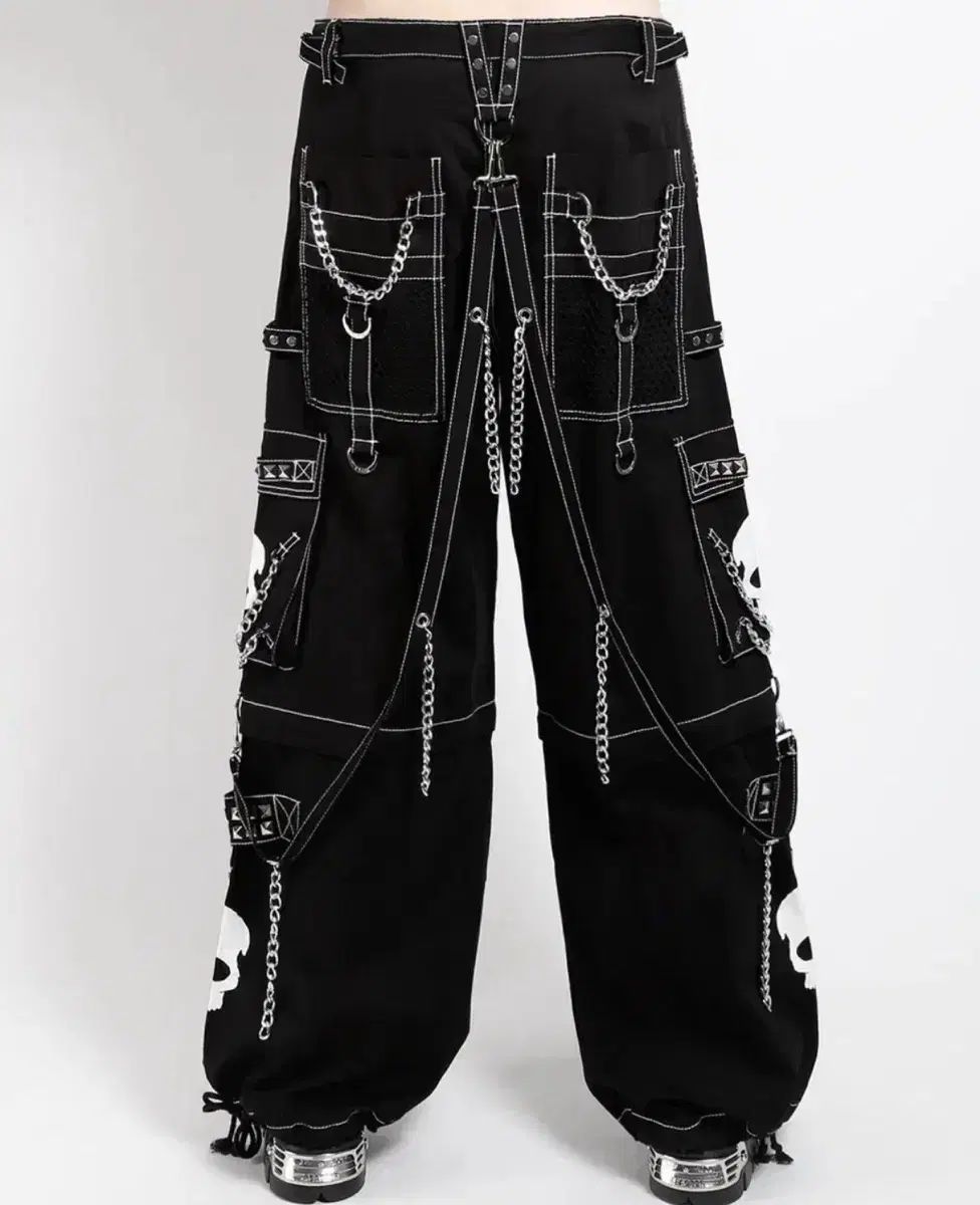 Tripp nyc SUPER SKULL DARK STREET チェーン パンツ L GOTH PUNK ユニ