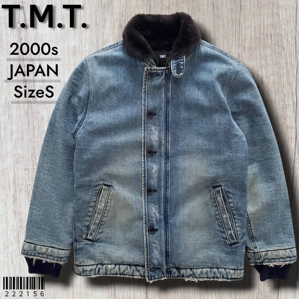 TMTティーエムティー□美品 2010s 日本製 USED加工 デニム N-1 デッキ 