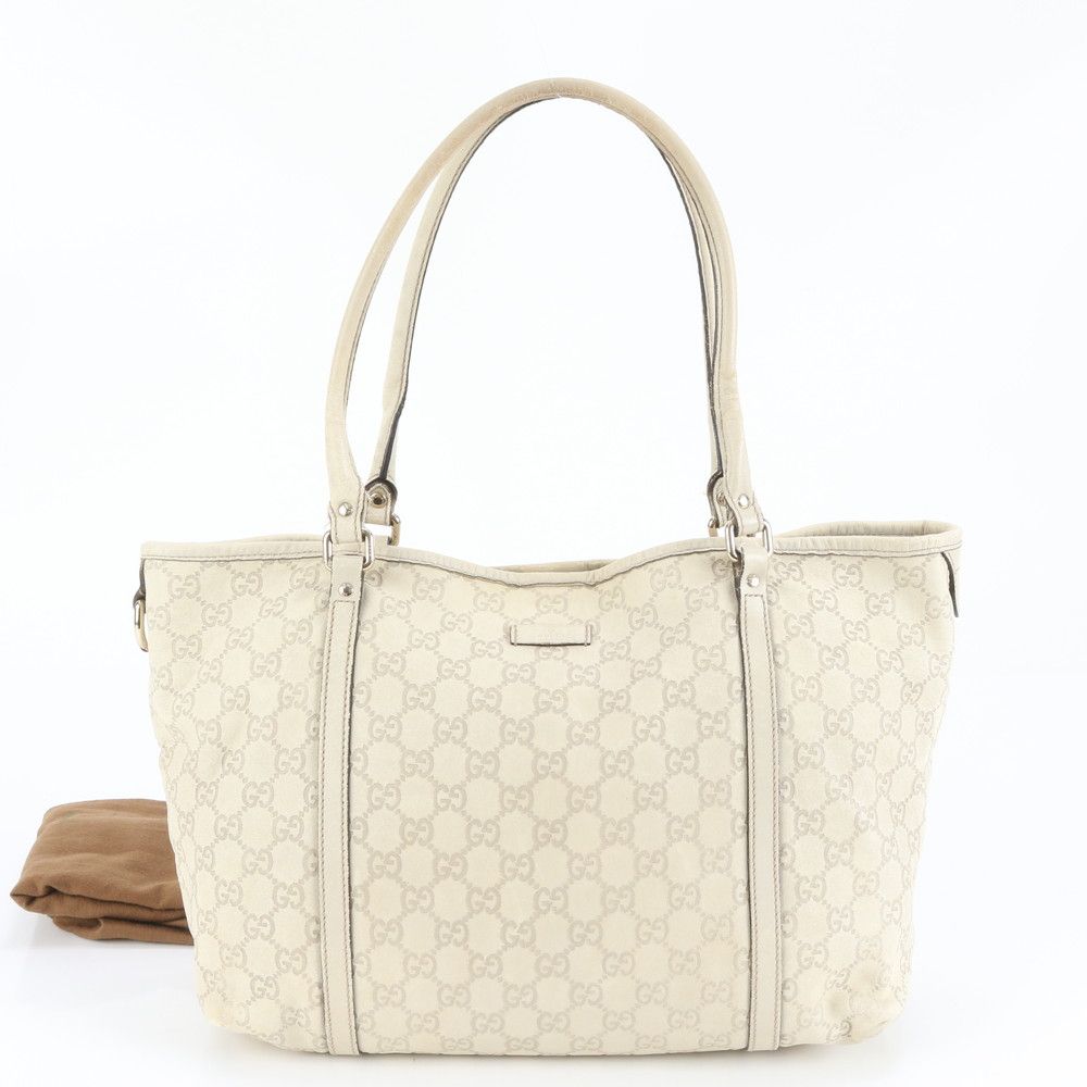 グッチ グッチシマ 197953 レザー トート バッグ 肩掛け ショルダー ハンド A 4 ゴールド 金具 レディース RCE DD 38-8