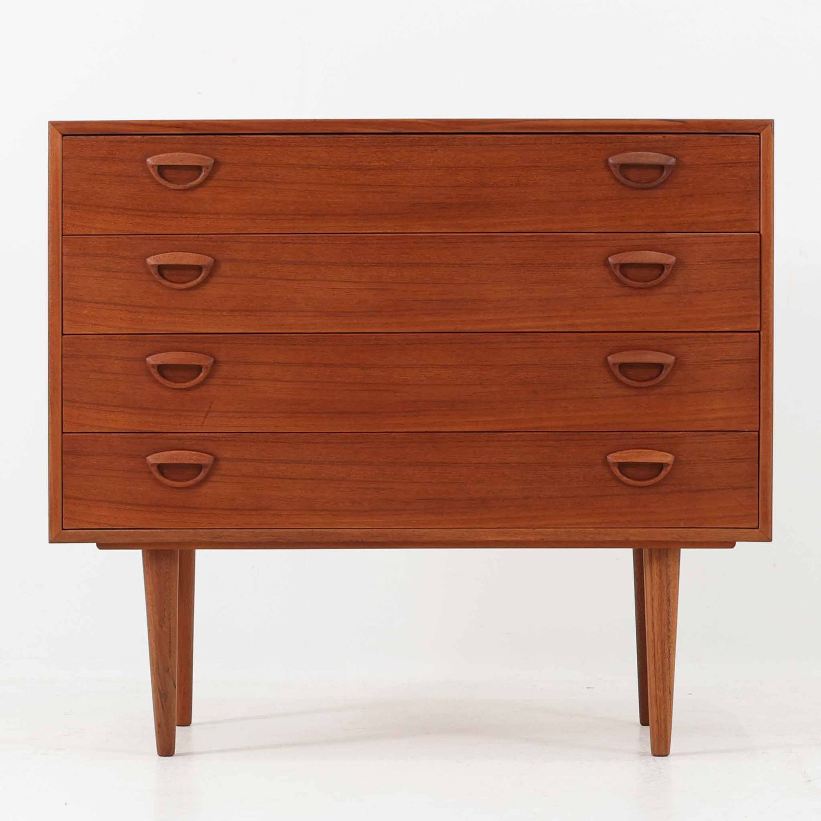 Kai Kristiansen 4段チェスト チーク 幅86 cm Feldballes Mobelfabrik|DK 18595