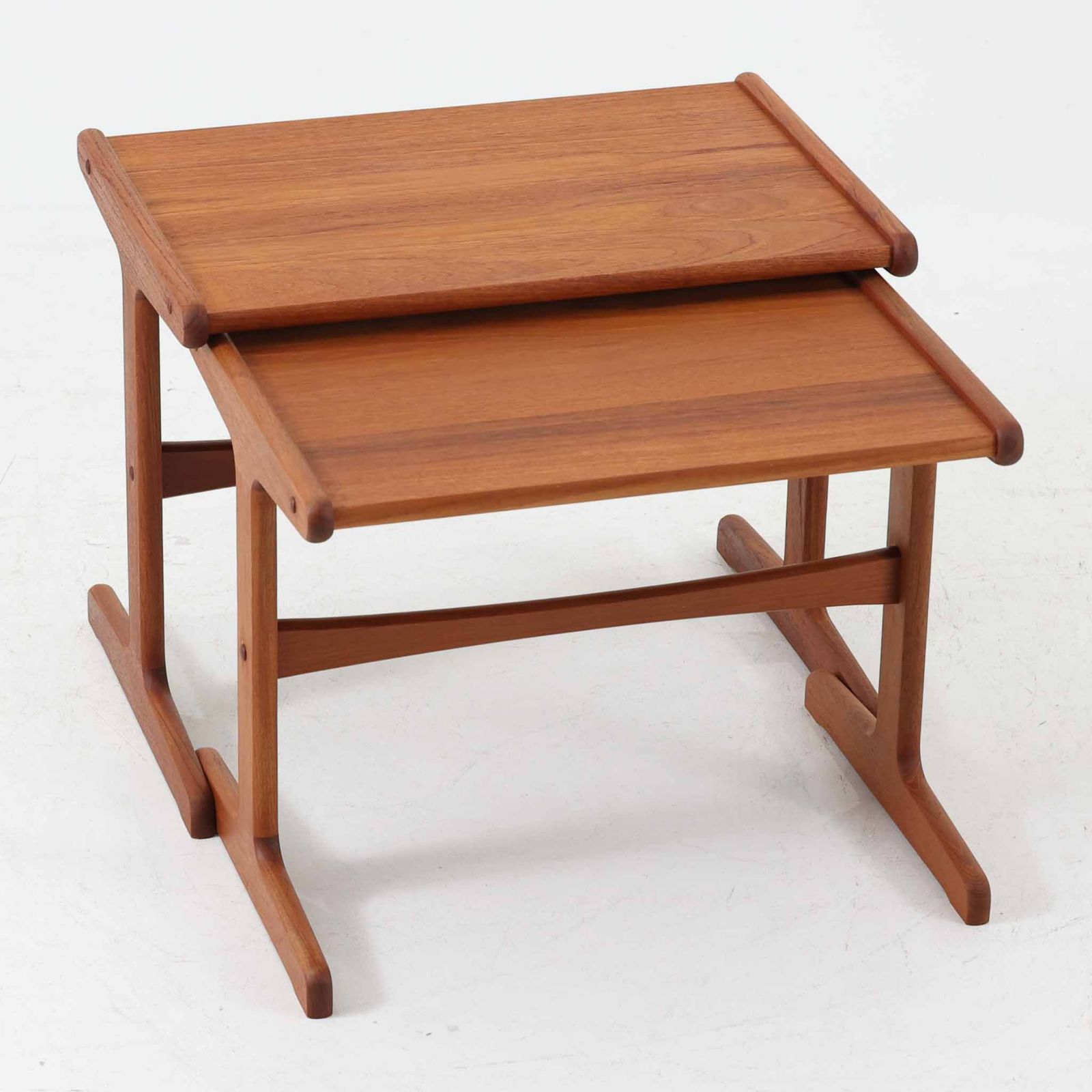 ネストテーブル チーク 幅64cm デンマーク製 北欧ビンテージ家具