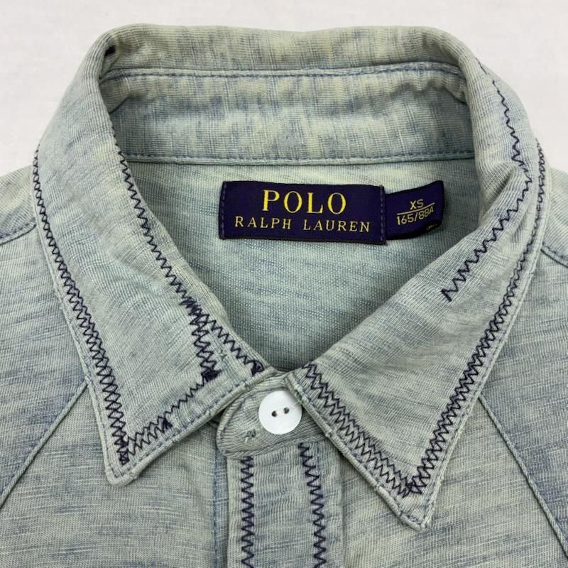 ポロラルフローレン ウエスタン シャンブレー シャツ ヴィンテージ加工