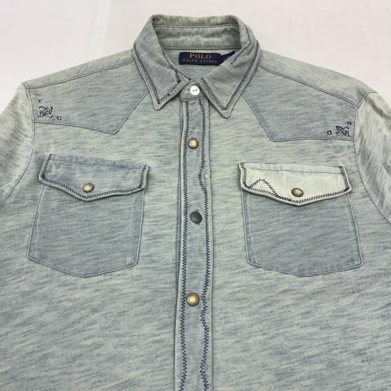 ポロラルフローレン ウエスタン シャンブレー シャツ ヴィンテージ加工