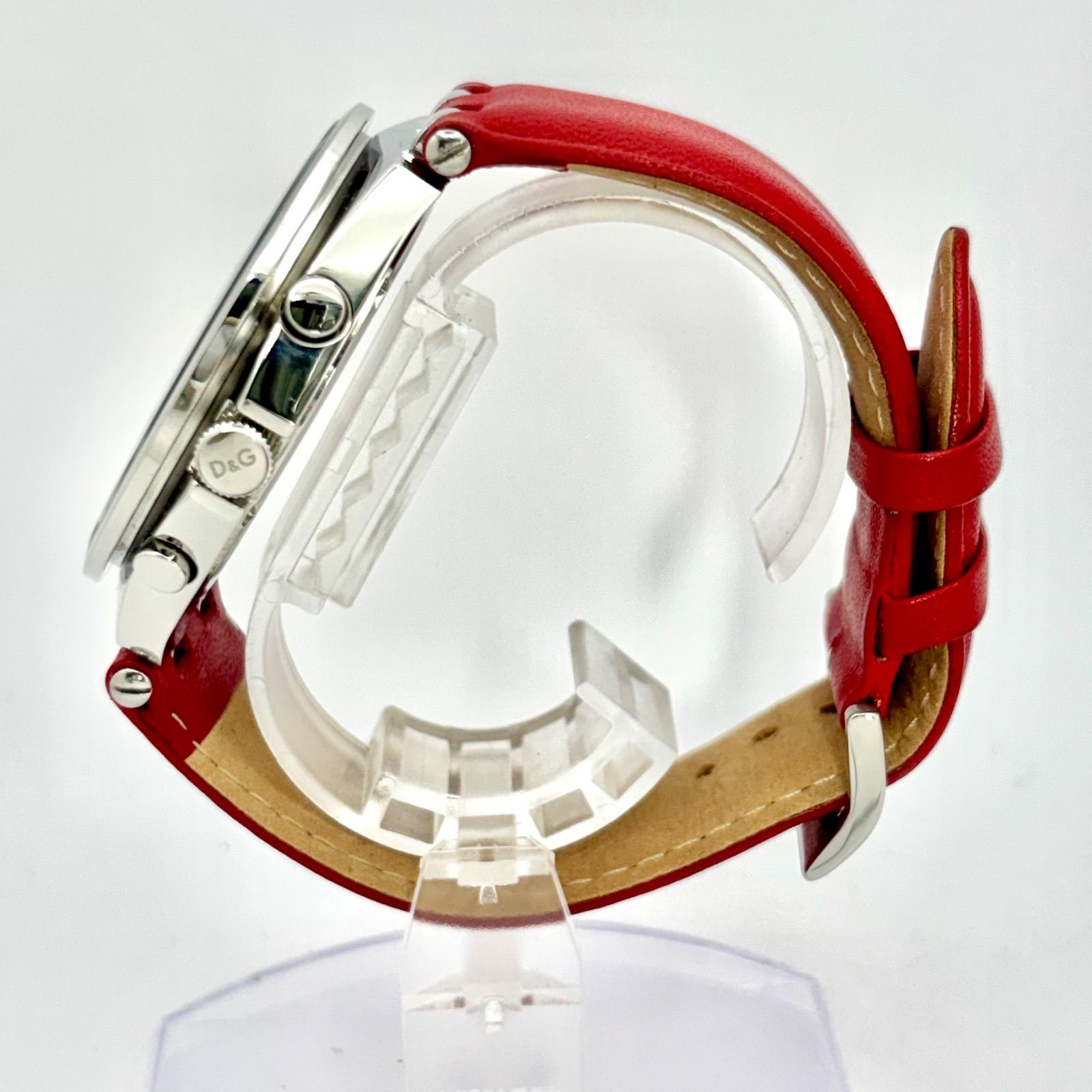 | 電池 D-G ドルチェ-ガッバーナ ドルガバ UNIQUE ユニーク メンズ 腕時計 クロノグラフ ベルト