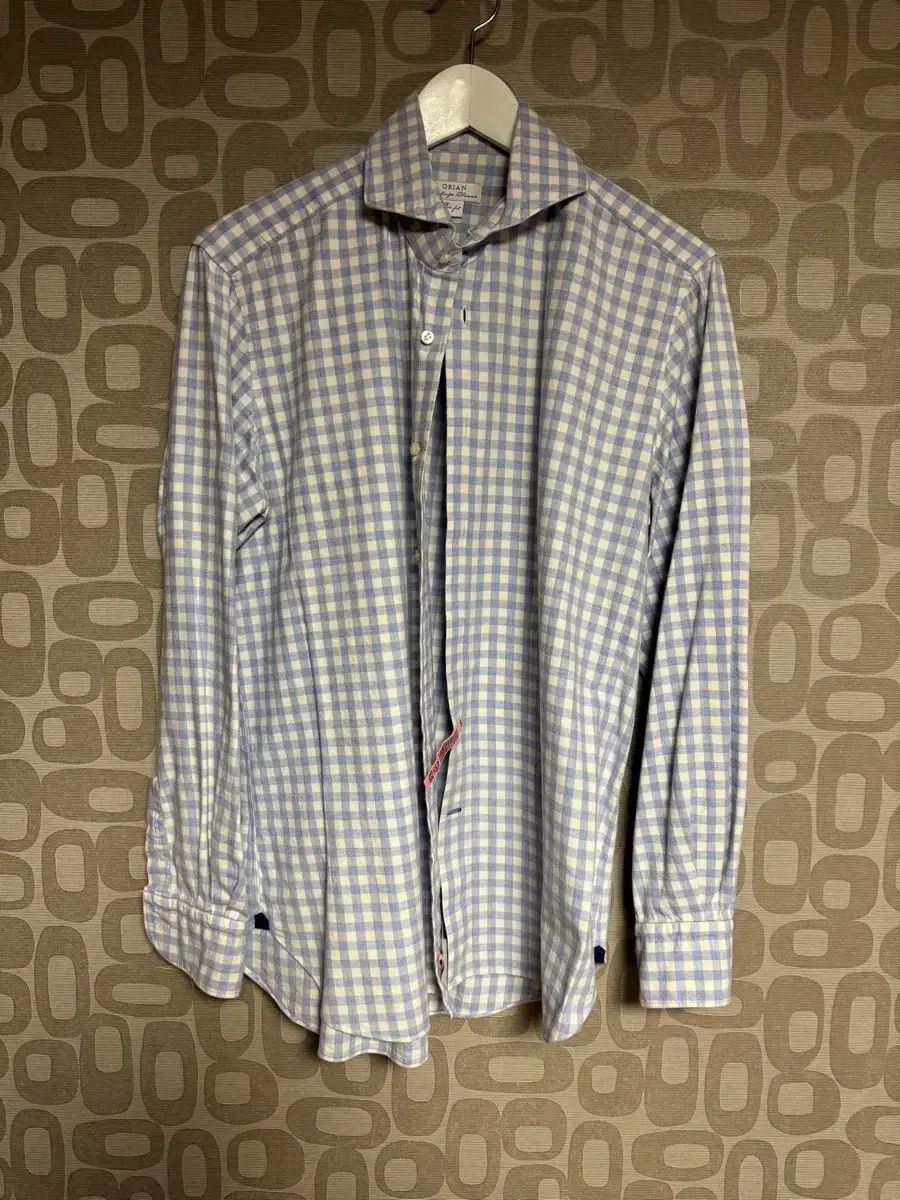 Orian オリアン ブラッシュド コットン チェック シャツ