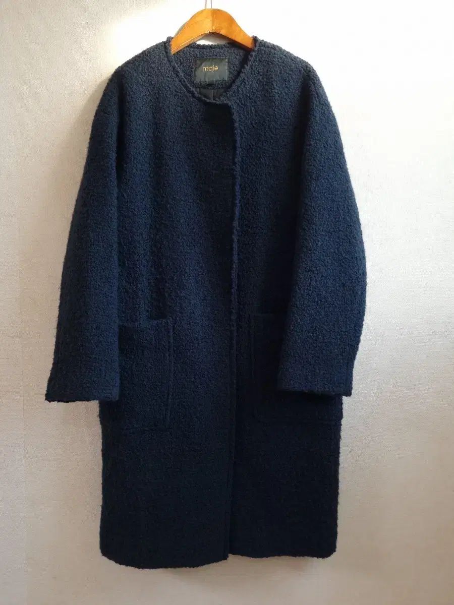 マージュ ダークグリーン ブークレ コート