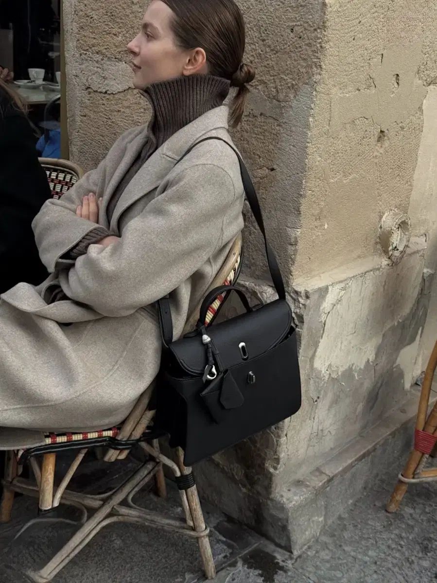 umer ユメ儿 モンタナ カシミア ダブル コート スタンダード ムーンベイジ