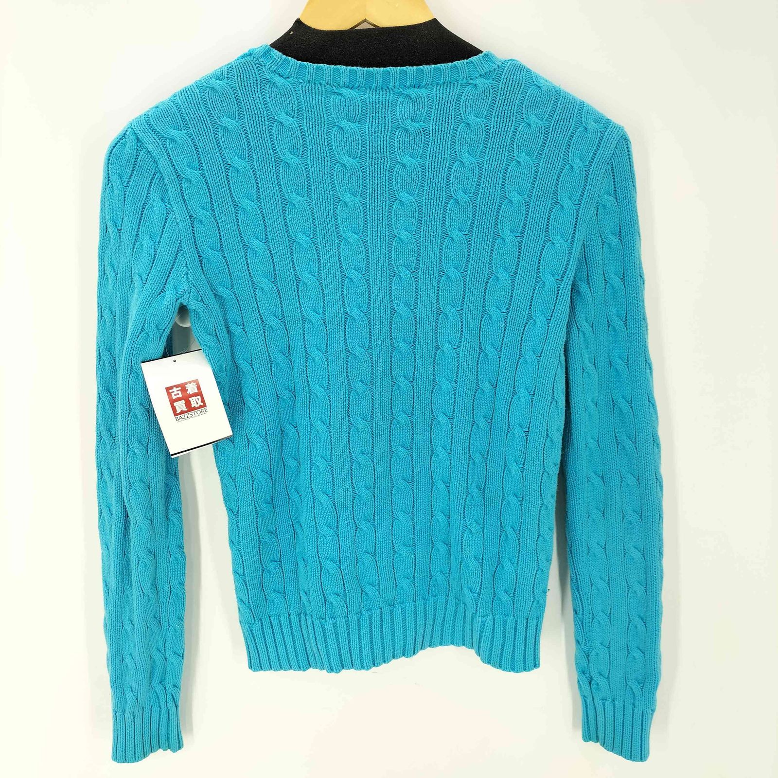 ラルフローレン RALPH LAUREN 90S ポニー刺繍 ケーブル編み コットン