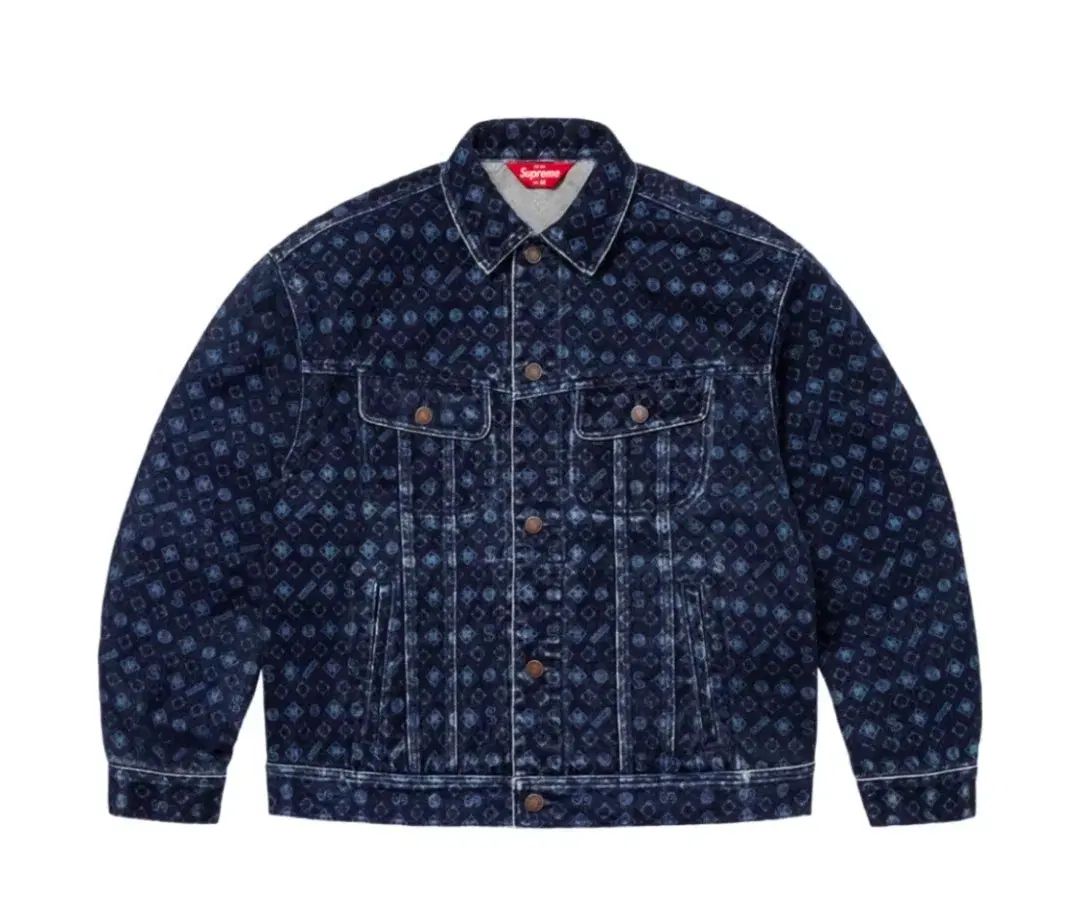 シュプリーム デニム トラッカー ジャケット ブルー Mサイズ