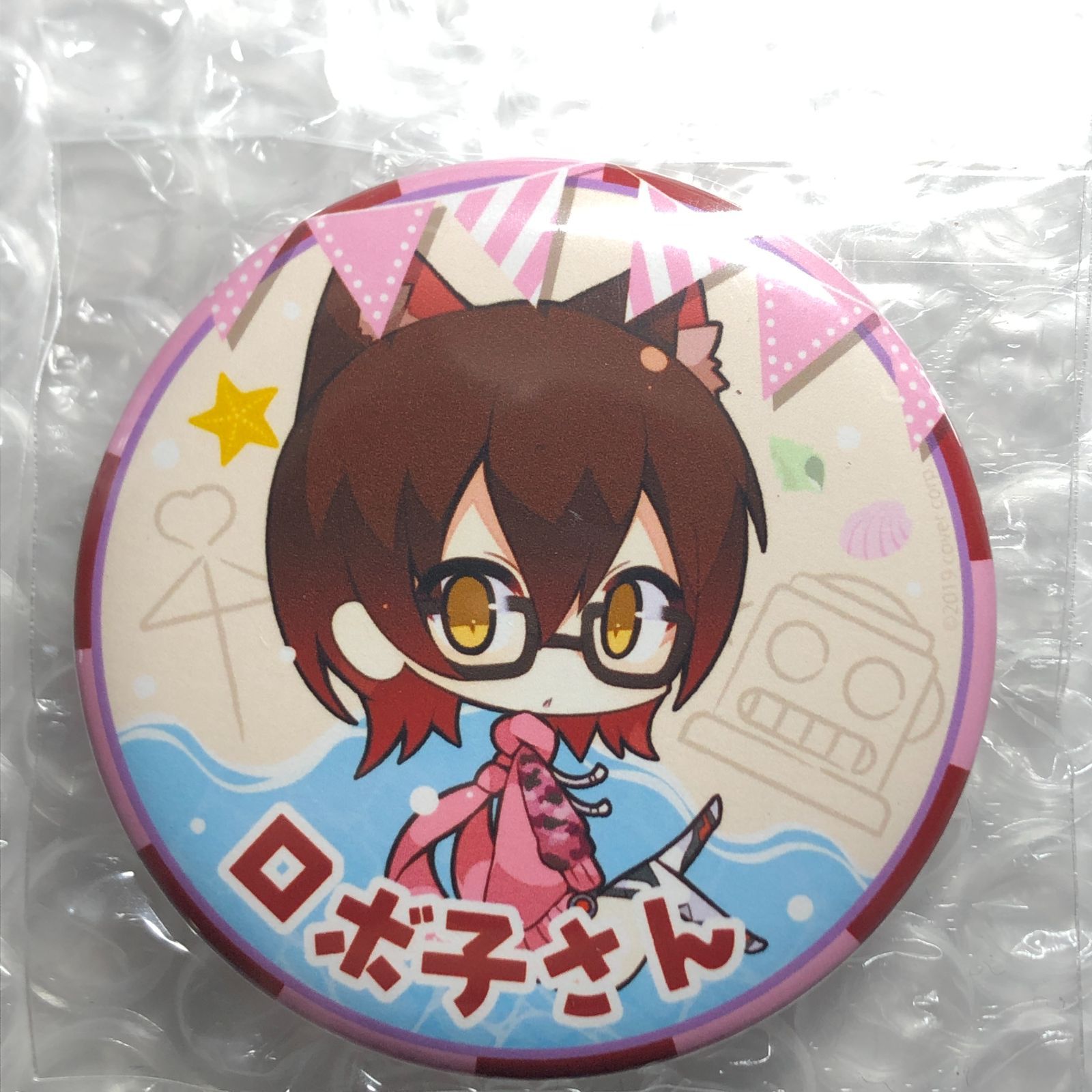 希少】ホロライブ ロボ子さん 直筆サイン C96 缶バッジ