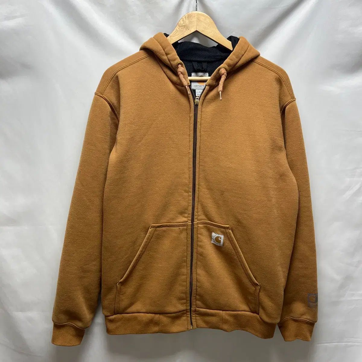 |S カーハート レインディフェンダー サーマル ベージュ フードジップアップ