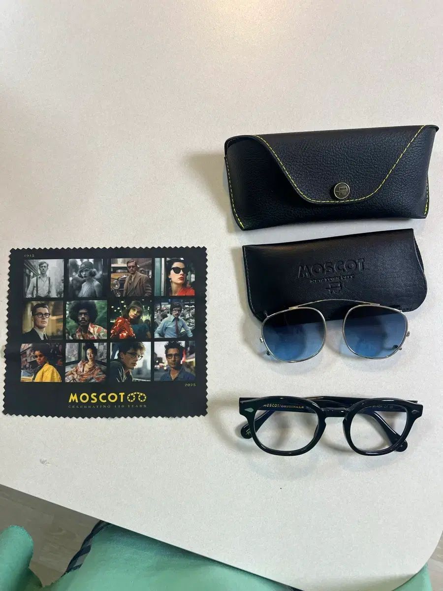 MOSCOT モスコット レムトッシュ 49 ブラック クリップオン サングラス