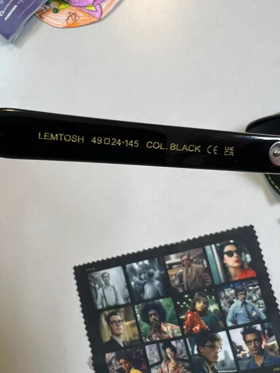  MOSCOT モスコット レムトッシュ 49 ブラック クリップオン サングラス サングラス 小物