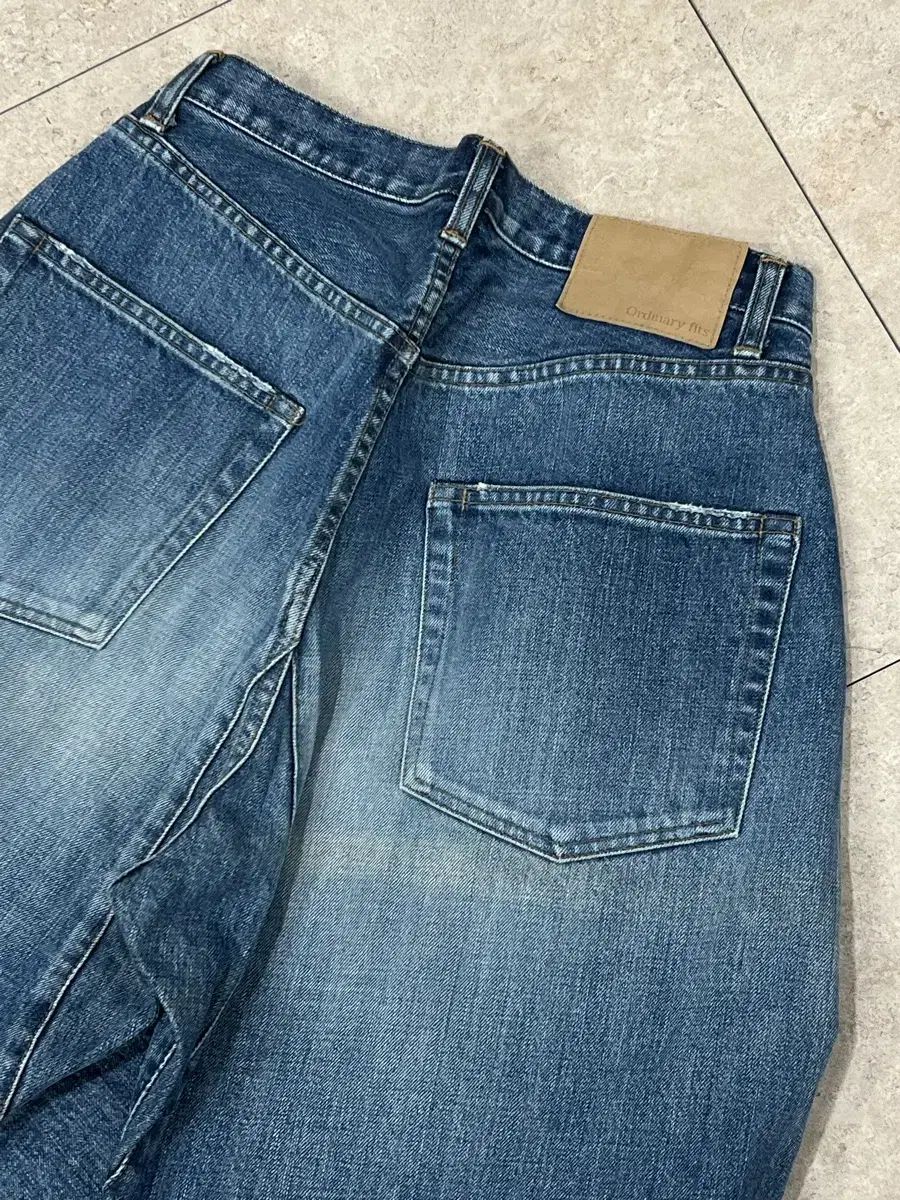  ORDINARY FITS オーディナリーフィッツ 中 インディゴ デニム ワイド アンクル パンツ その他 デニム ジーンズ