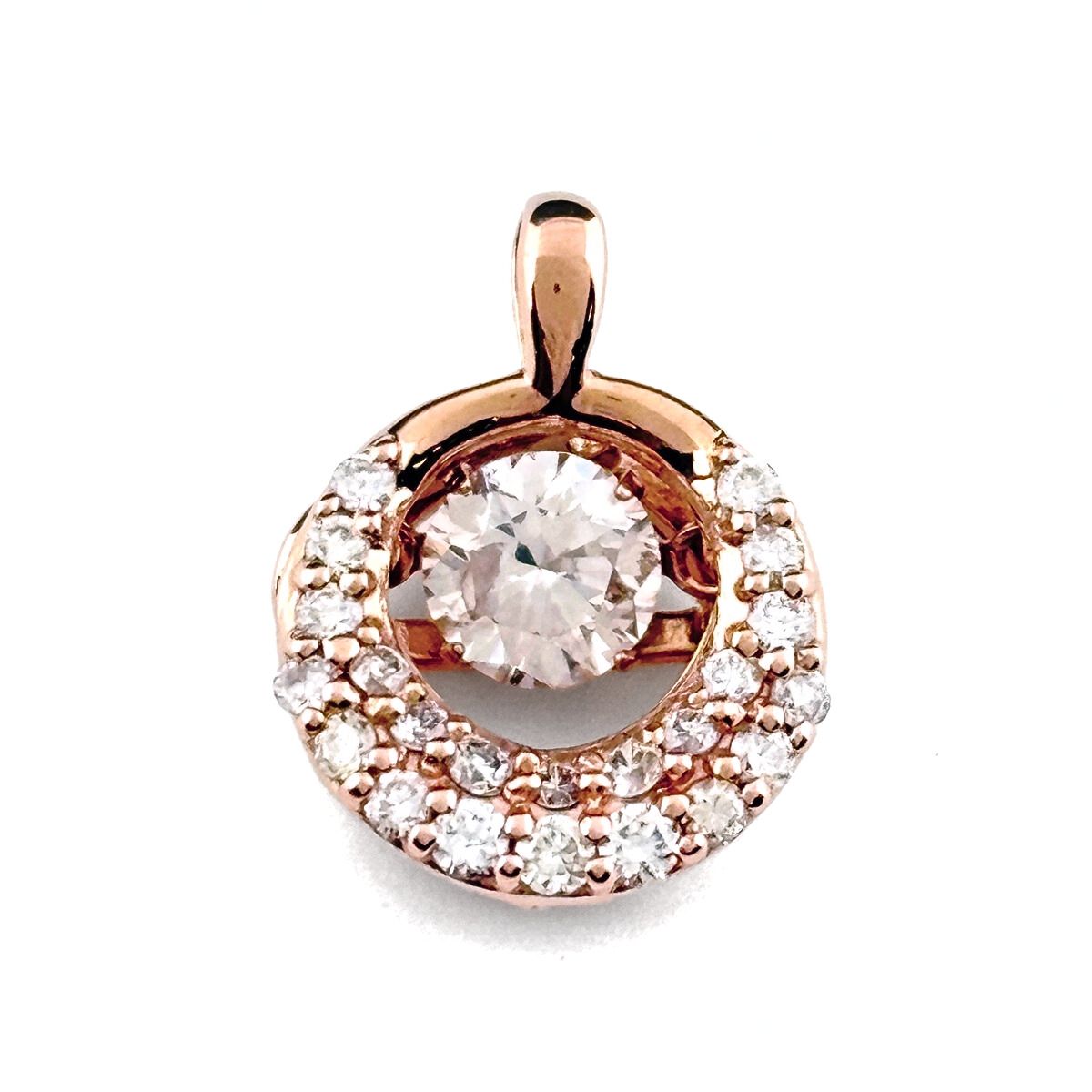 メレダイヤ デザインペンダントトップ PG ピンクゴールド ペンダントトップ K 18 ダイヤモンド レディース