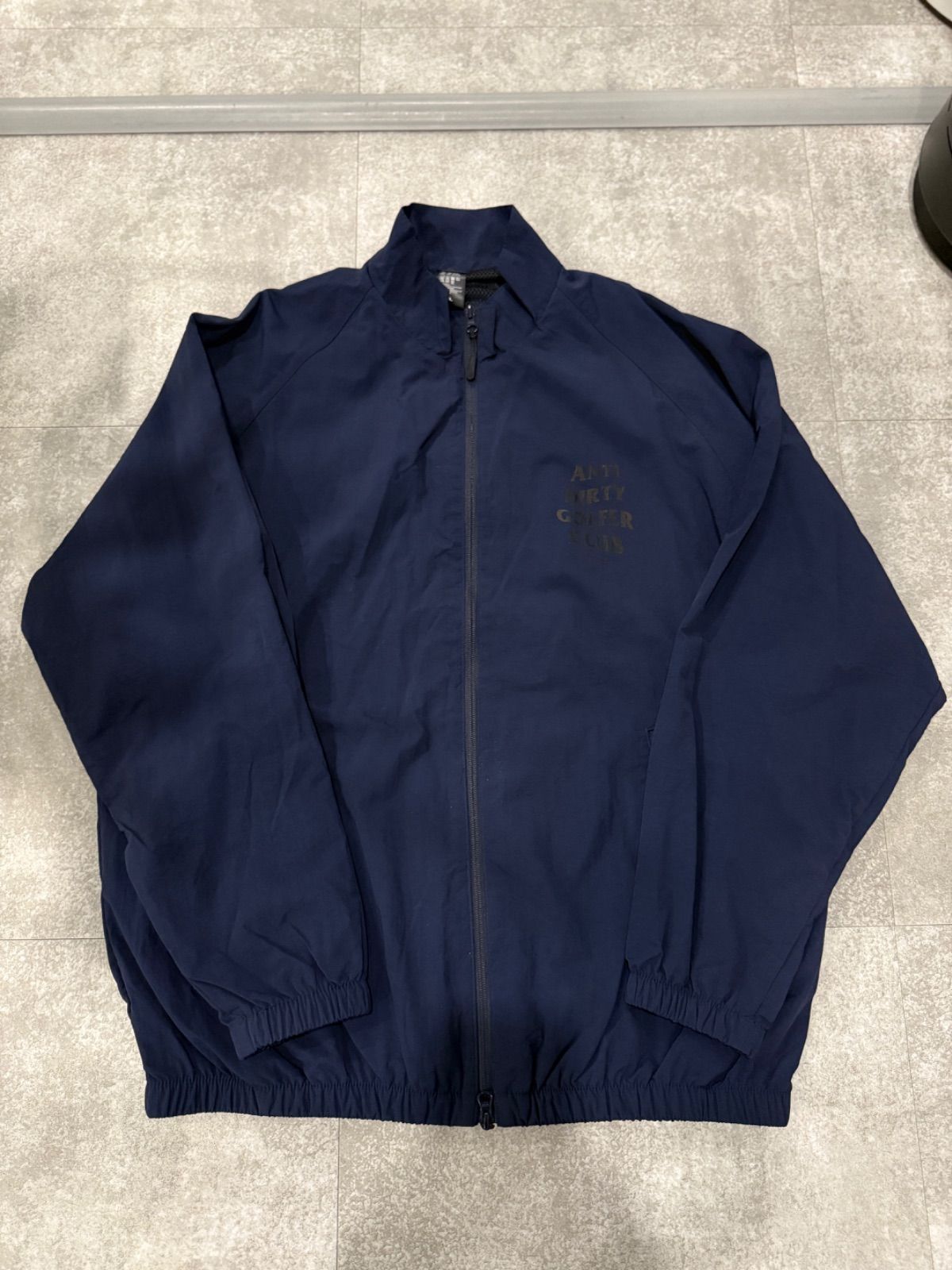 NOPOINT ノーポイント| ADGC®︎ SHADOW LOGO NYLON JACKET | アンチダーティーゴルファークラブシャドウロゴナイロントレーニングジャケット NPg-250222-JK-02 NAVY XL