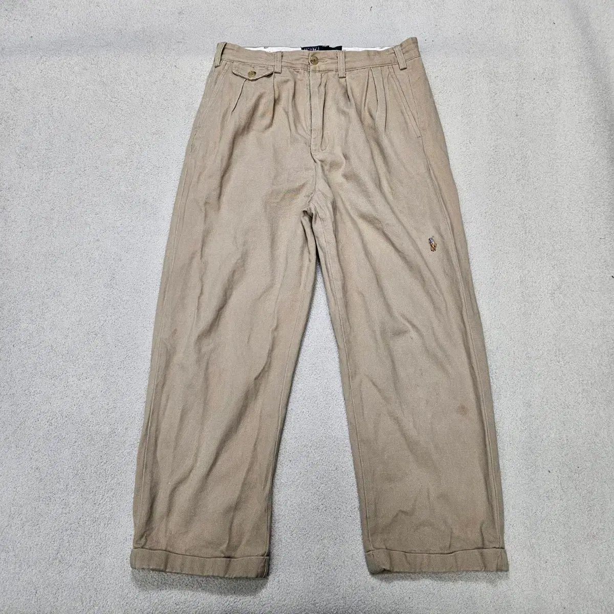 ビームス ポロ BIG チノ パンツ 32 ベージュ