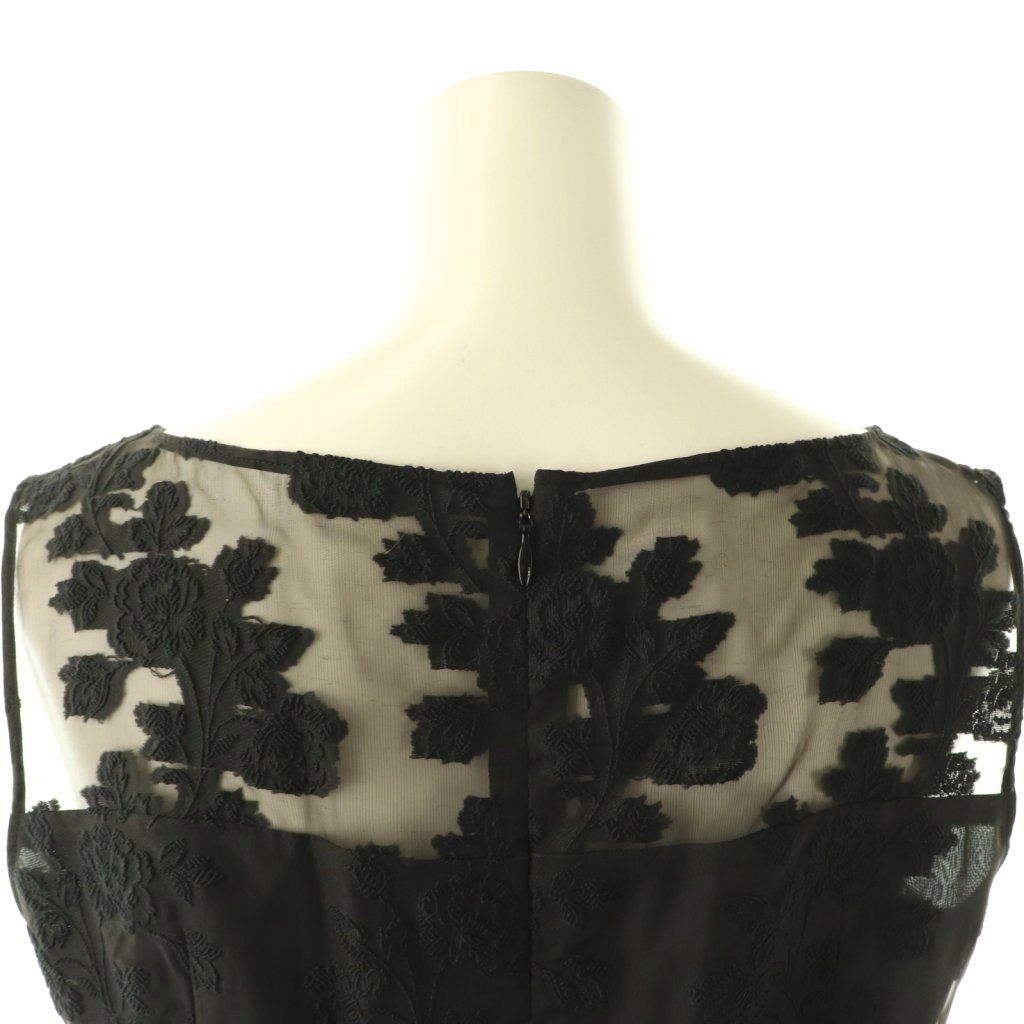 アナイ ANAYI 花柄レースワンピース 38 ブラック /DO □OS - メルカリ