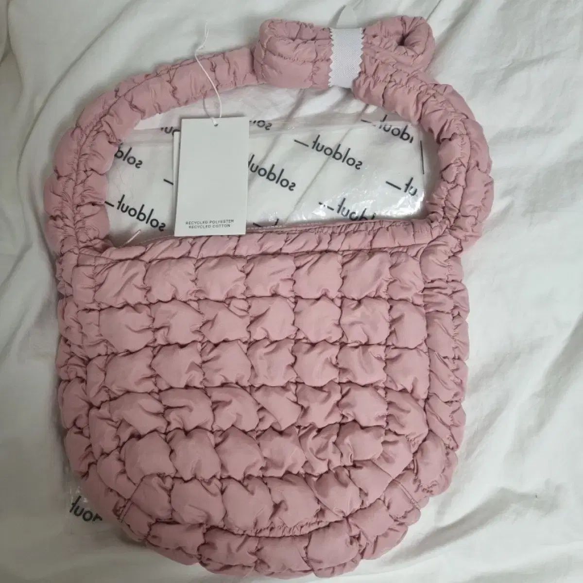 COS キルト メッセンジャー ピンク